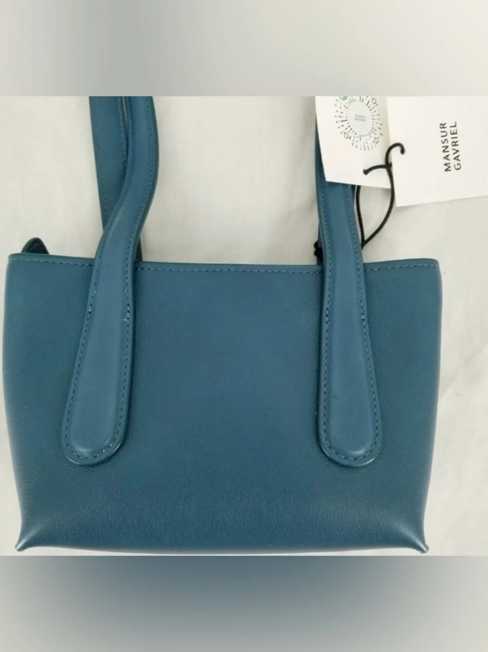 Mansur Gavriel Giraffe Mini Leather Purse -NWT - Peacock Limited Edition - Picture 4 of 8